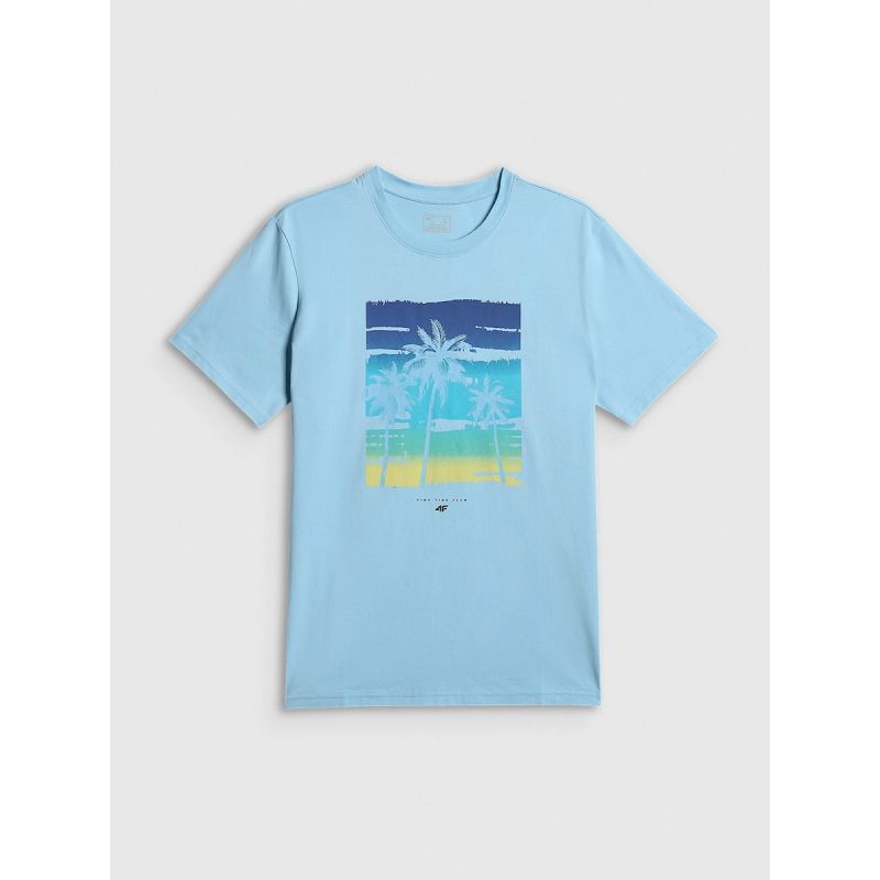 Men's regular printed T-shirt 4F 4FRSS26TTSHM4291-34S