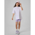 Girls' loose plain T-shirt 4F 4FJRSS26TTSHF3984-11S