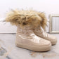 Big Star W INT1924B platform snow boots with fur, beige Footwear/Outdoor/Big Star Your Sports Performance