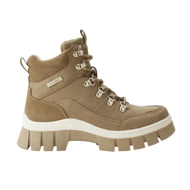 Lee Cooper women's winter boots brown insulated ankle boots