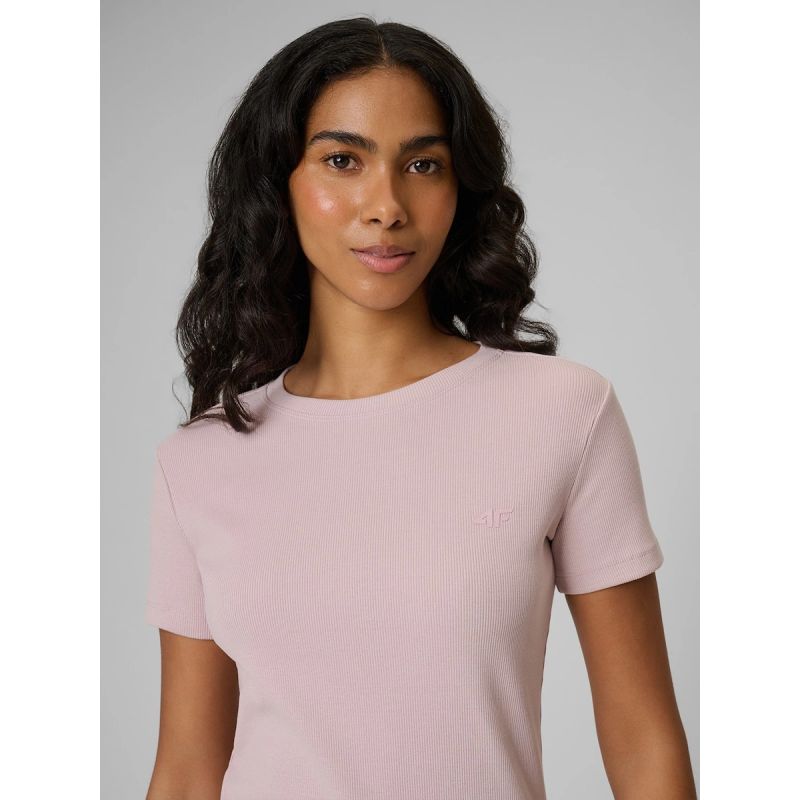 Women's slim ribbed T-shirt 4F 4FRSS26TTSHF3629-56S 4f