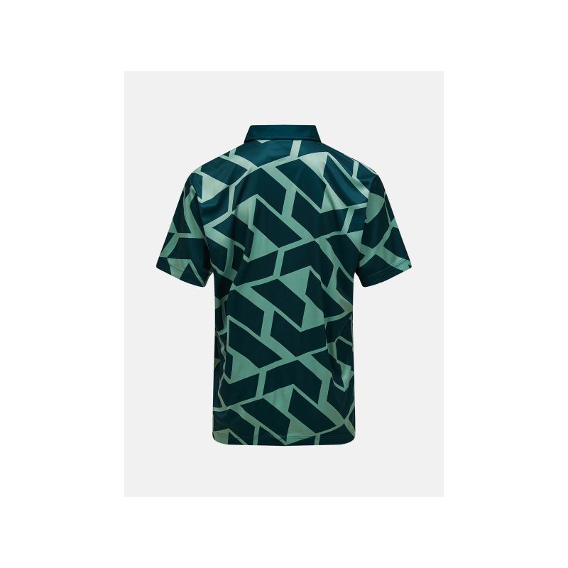 PEAK PERFORMANCE M Graphic Polo Men's T-Shirt, Green