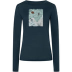 Women’s SUPER.NATURAL W SKI JUMP LS Long-Sleeve Shirt Navy