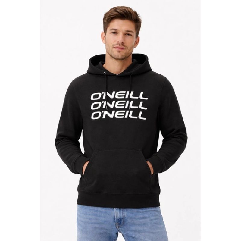 O'neill men's sweatshirt with kangaroo pocket, Triple black, fashionable To be categorized Your Sports Performance