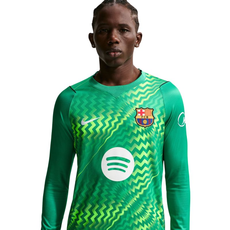 Nike FC Barcelona Stadium Goalkeeper2026/27 Men's Jersey Green II1997 324