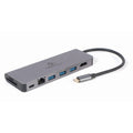 GEMBIRD MULTI ADAPTER USB TYPE-C 5IN1 HUB, HDMI, CARD READER, LAN, PD - 100W) Kable i adaptery/Adaptery, przejściówki Your Sports Performance