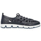 Leather openwork shoes Rieker W RKR652, navy blue Footwear/Lifestyle/Rieker Your Sports Performance