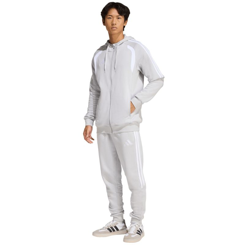 Men's adidas Tiro 26 League Sweat Full Zip Hoody Gray KF3319