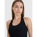 Women's slim crop top smooth 4F | Anna Lewandowska 4F 4FALSSS25TSLEF215-20S