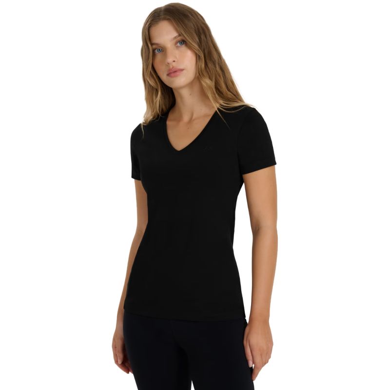 Women's T-shirt 4F F2969 deep black 4FWAW25TTSHF2969 20S In preparation Your Sports Performance