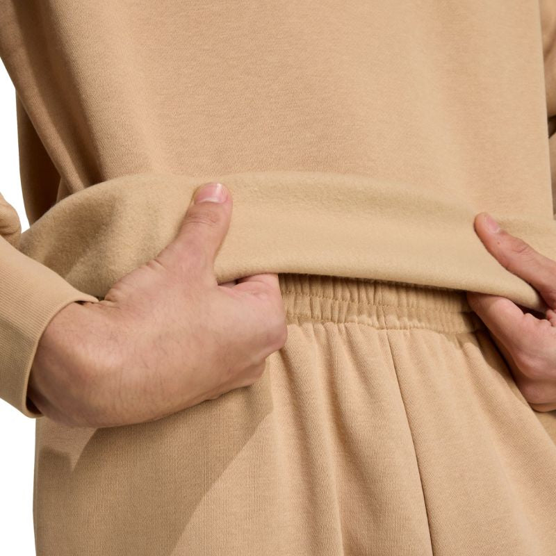 Men's adidas Essentials Loose Fit 3 Bar Logo Beige Sweatshirt JX5668 In preparation Adidas