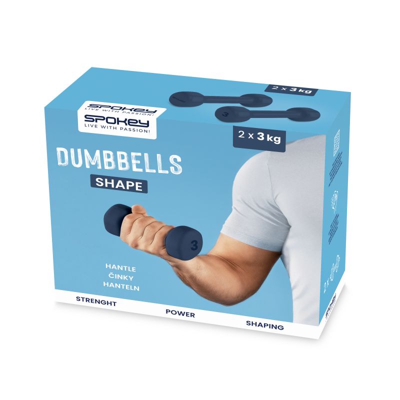 Spokey Shape dumbbells SPK-943103 2 x 3 kg Accessories/Training equipment Your Sports Performance