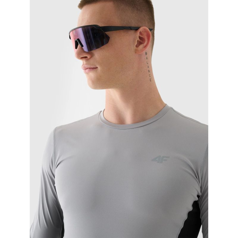 Men's quick-drying running longsleeve 4F 4FWAW24TFLOM252-27S *Kategoria tymczasowa Your Sports Performance