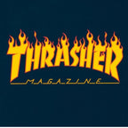 Thrasher Flame Logo Navy T-shirt - 110102/NY Odzież/Odzież na co dzień Your Sports Performance