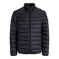 Jack&Jones men's down jacket JJEBRADLEY LIGHT PUFFER COLLAR NOOS 12280971 BLACK In preparation Your Sports Performance