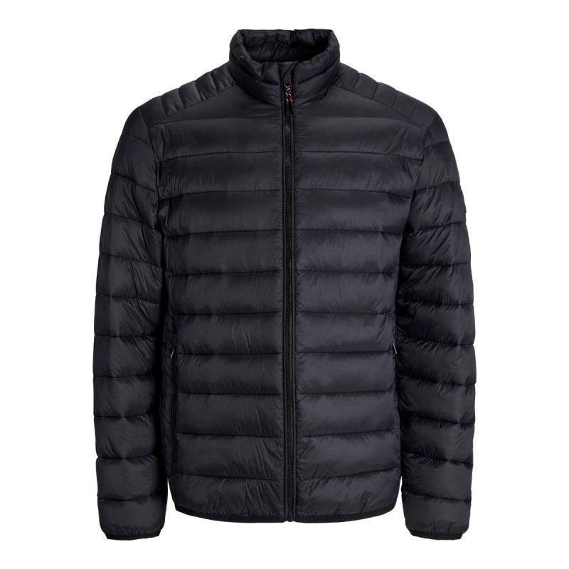 Jack&Jones men's down jacket JJEBRADLEY LIGHT PUFFER COLLAR NOOS 12280971 BLACK In preparation Your Sports Performance
