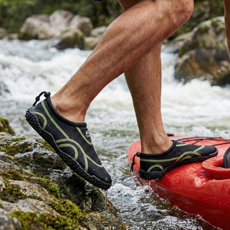 MAN WATER SHOES BLACK/GREEN XQMAX SIZE 41 Sport/Sporty Wodne/Obuwie Your Sports Performance