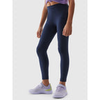 Girls' elastic cotton leggings 4F Junior 4f