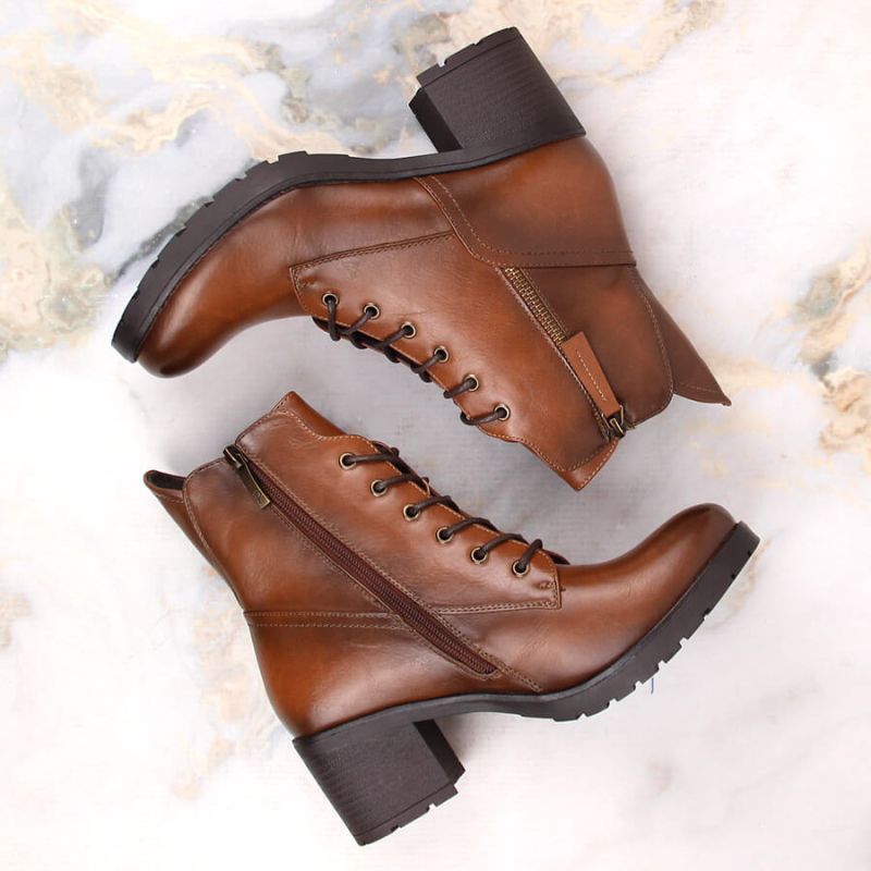 Potocki W WOL177B platform ankle boots in camel Footwear/Outdoor/Potocki Your Sports Performance