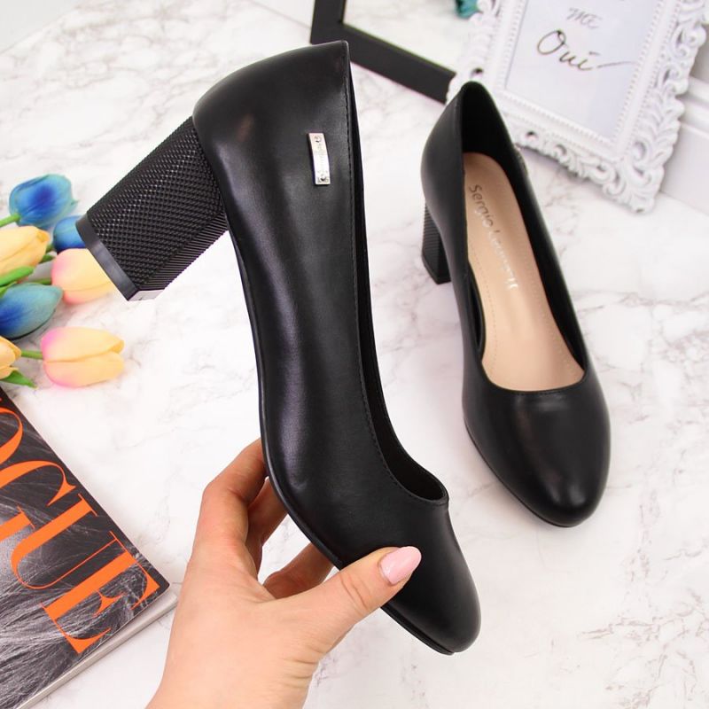 Pumps on a decorative post Sergio Leone W SK314A black Footwear/Lifestyle/Sergio Leone Your Sports Performance