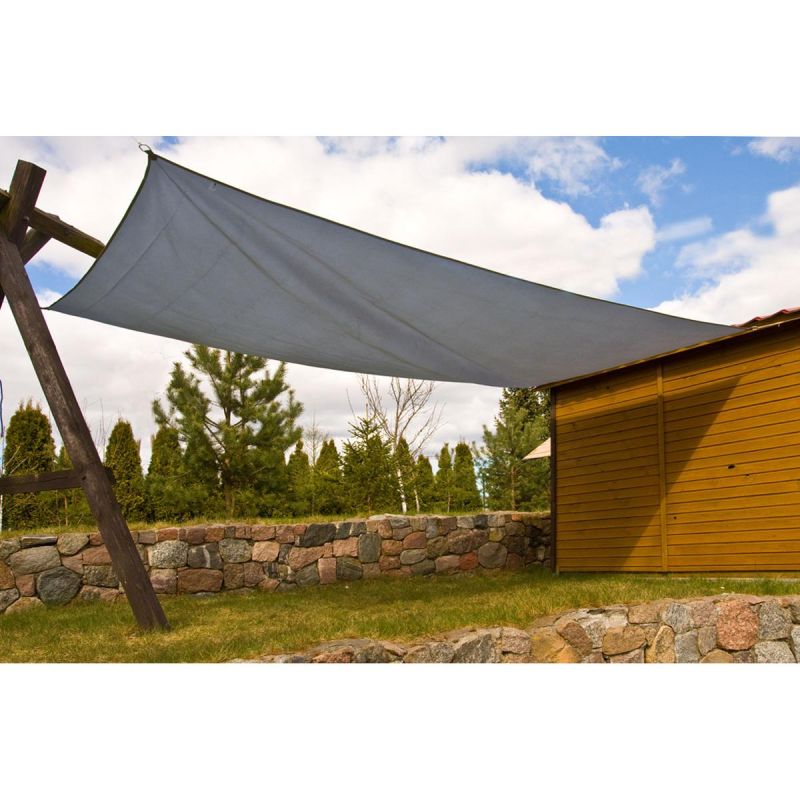 GARDEN SUN SAIL RECTANGULAR 3X2M GRAY Home and Garden/Garden Your Sports Performance