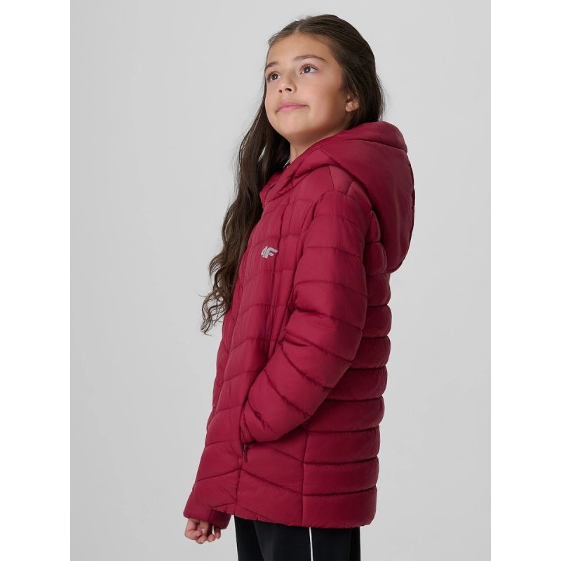 Girls' jacket with synthetic filling 4F 4FJRAW26TDJAF1054-60S