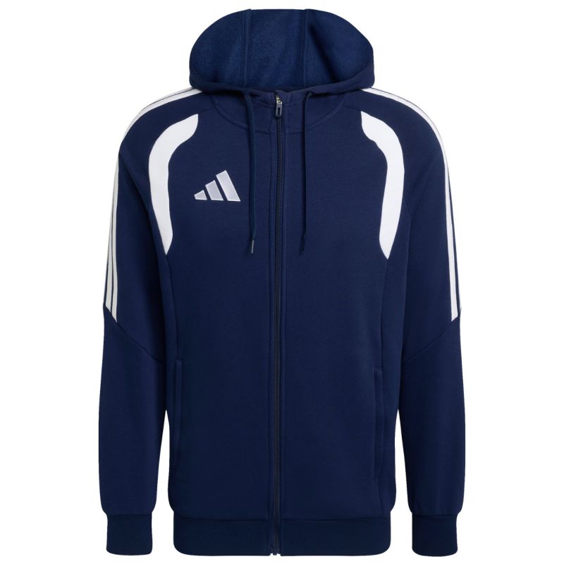 Men's adidas Tiro 26 League Sweat Full Zip Hoodie Navy Blue KF3320