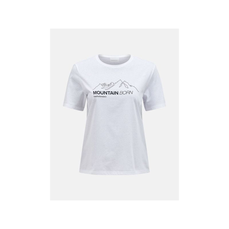Peak Performance W Explore Graphic Tee White Import z PMSport Your Sports Performance