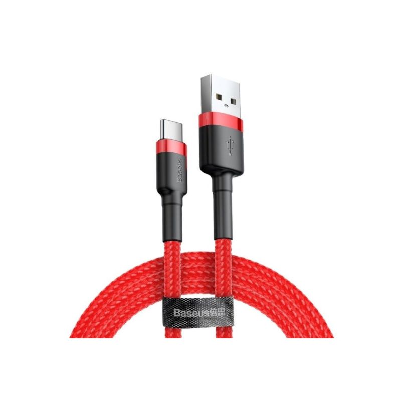 Baseus Cafule CATKLF-C09 Cable (USB 2.0 - USB Type-C; 2m; black and red) In preparation Your Sports Performance