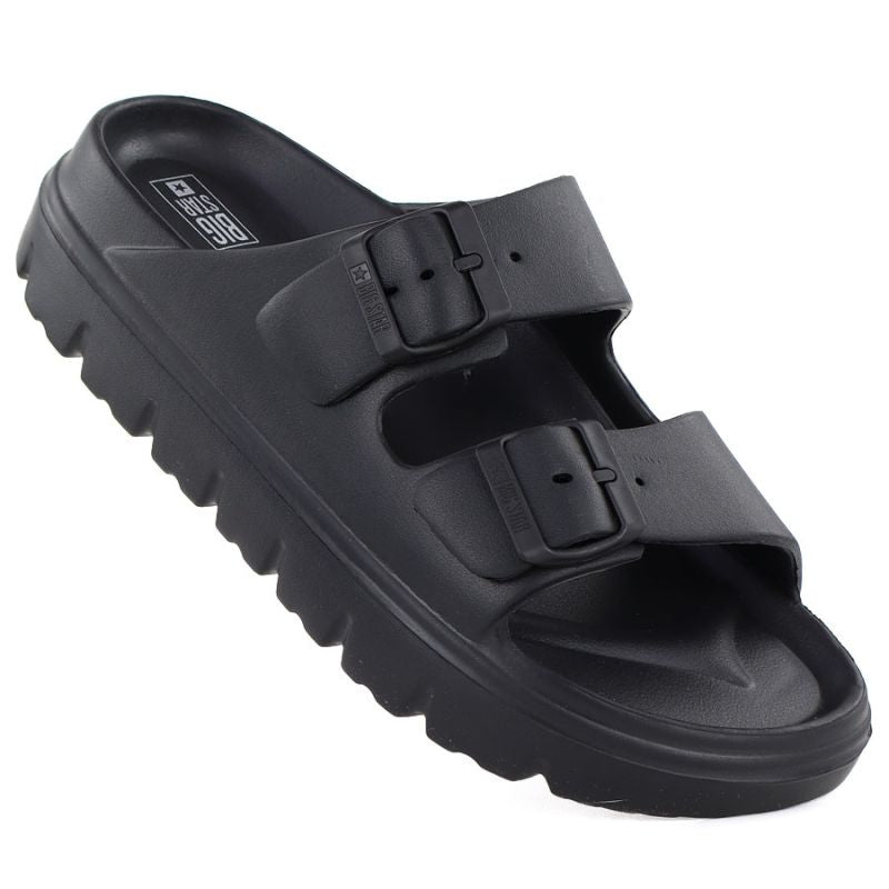 Women's black Big Star TT274A051 pool flip-flops with buckles To be categorized Your Sports Performance