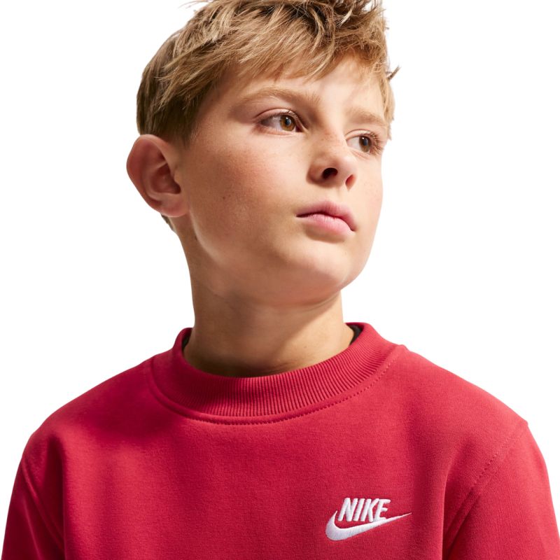 Nike Sportswear Club Fleece Kids' Sweatshirt Red FD3006 608
