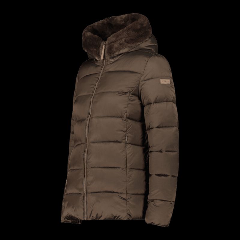 CMP women's winter jacket with hood, sports, insulated, brown (34K0036F/P981) In preparation Your Sports Performance