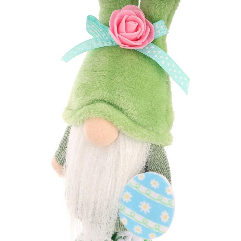 Gnome Bunny 25cm Green in sneakers Spring decoration Home and Garden/Equipment Your Sports Performance