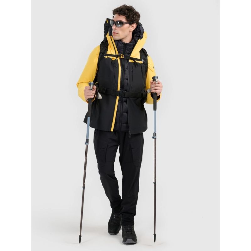 Men's down trekking jacket with natural filling 4F 4FWAW25TDJAM0733-20S