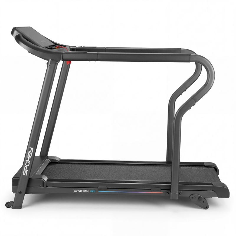 Spokey MOVI electric treadmill with handrails