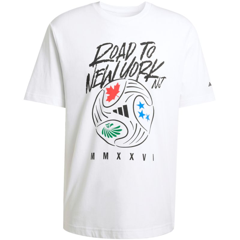 Men's adidas FIFA World Cup 26™ Road to NYNJ Graphic T-Shirt White KB2535