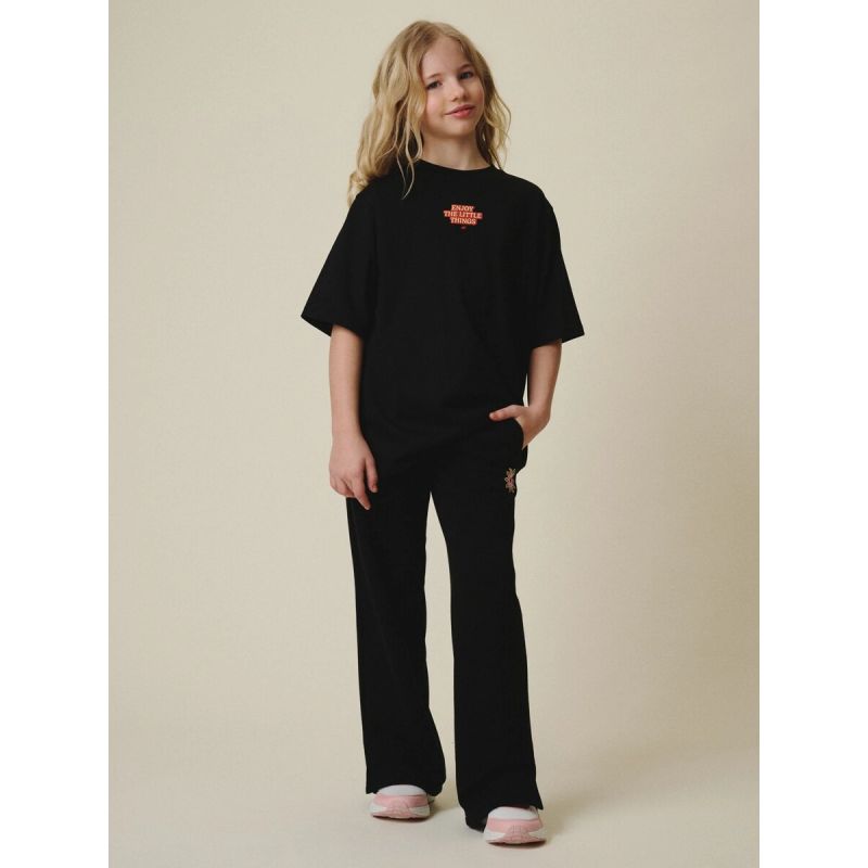 Girls' wide-leg sweatpants 4F 4FJRSS26TTROF1870-20S 4f
