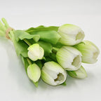BOUQUET OF 7 WHITE TULIPS 31 CM LIFE-LIKE SPRING DECORATION Home and Garden/Equipment Your Sports Performance
