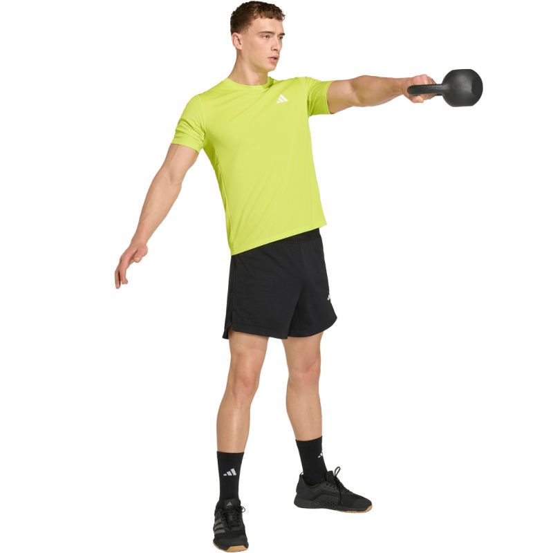 Men's adidas Workout Essentials Base T-shirt lime green KD5472