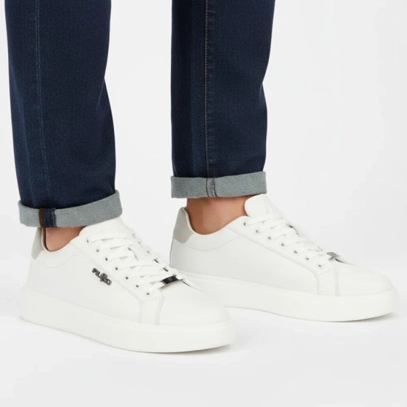 Men's white leather sneakers Filippo MP7840 Filippo