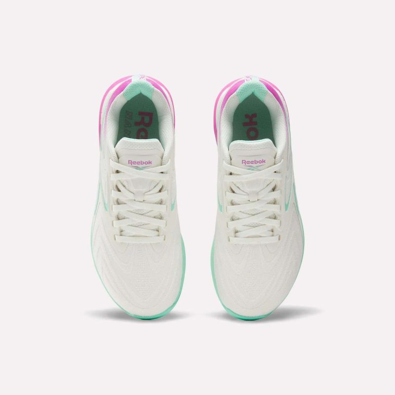 Reebok NANO X5 EDGE CHALK/VIRTUAL PINK/ATOMIC AQUA sneakers (100249420) Reebok