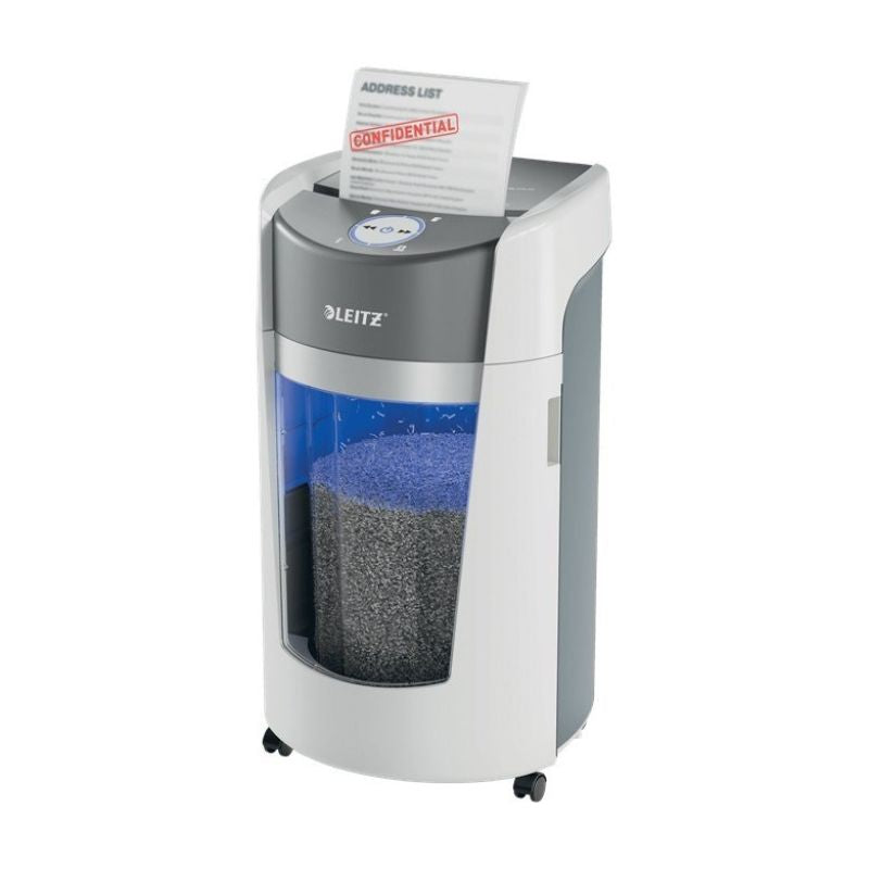 LEITZ IQ OptiMax Office 550 Shredder, 35 L, P-5, 2x15 shreds, Automatic Start/Stop, Reverse function, Rotating container - 33% more shred capacity Urządzenia biurowe/Niszczarki Your Sports Performance
