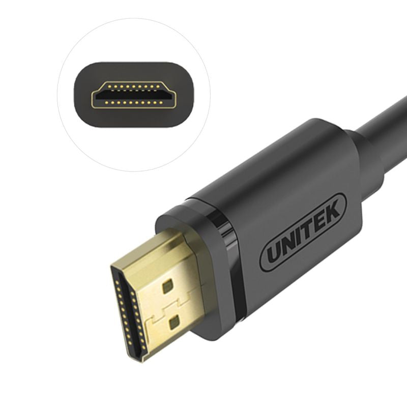 UNITEK HDMI CABLE BASIC V2.0 GOLD 2M, Y-C138M Kable i adaptery/Kable HDMI Your Sports Performance