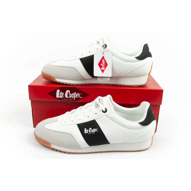 Lee Cooper sports shoes sneakers men's fashionable comfortable white Lee Cooper