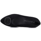 Women's ballerinas with decorative heels, black Potocki SZ12770 To be categorized Your Sports Performance