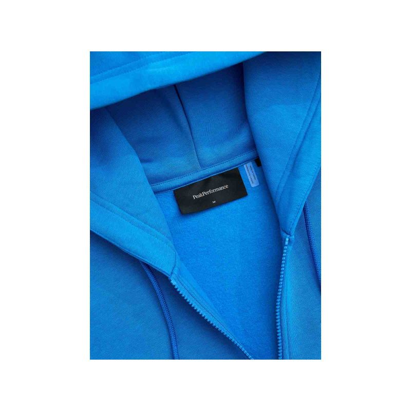 Men's PEAK PERFORMANCE M Original Small Logo Zip Hood Blue