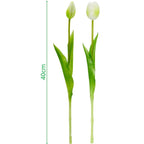 BOUQUET OF 5 WHITE TULIPS 39 CM LIFE-LIKE SPRING DECORATION Home and Garden/Equipment Your Sports Performance