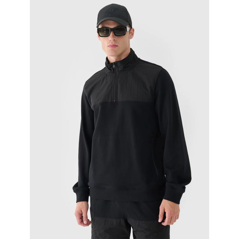 Men's sweatshirt without zipper, without hood, 4F 4FRSS24TSWSM2035-20S *Kategoria tymczasowa Your Sports Performance