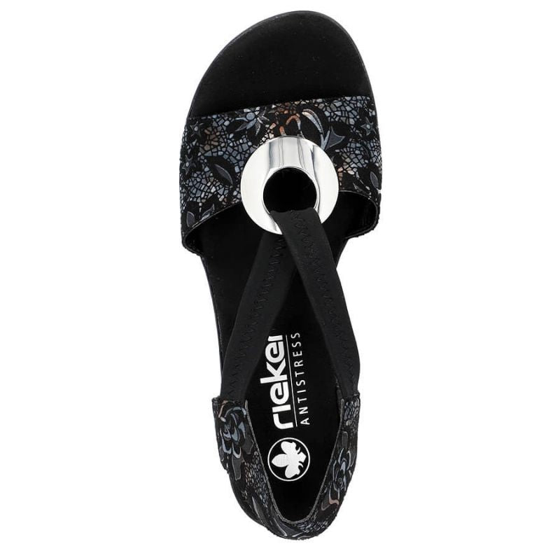 Comfortable Rieker W RKR679 black sandals Footwear/Lifestyle/Rieker Your Sports Performance