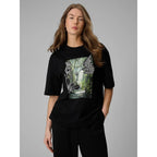 Women's loose T-shirt with print 4F 4FRSS26TTSHF3706-20S 4f